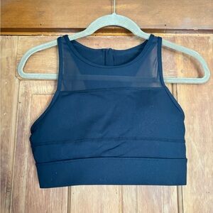 Black ZYIA Mesh Panel Sports Bra
